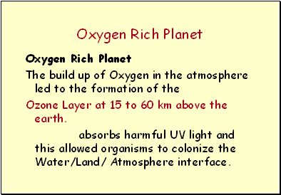 Oxygen Rich Planet