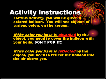 Activity Instructions