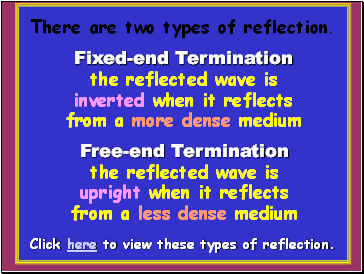 There are two types of reflection.
