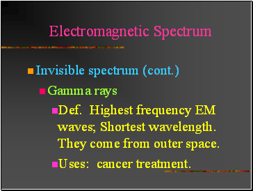 Electromagnetic Spectrum