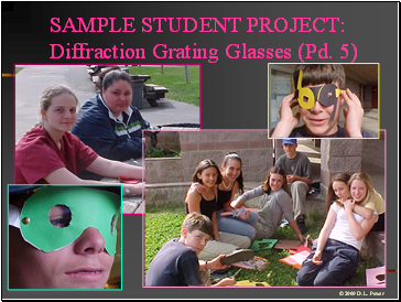 SAMPLE STUDENT PROJECT: Diffraction Grating Glasses (Pd. 5)