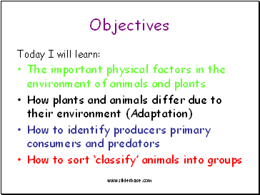 Objectives