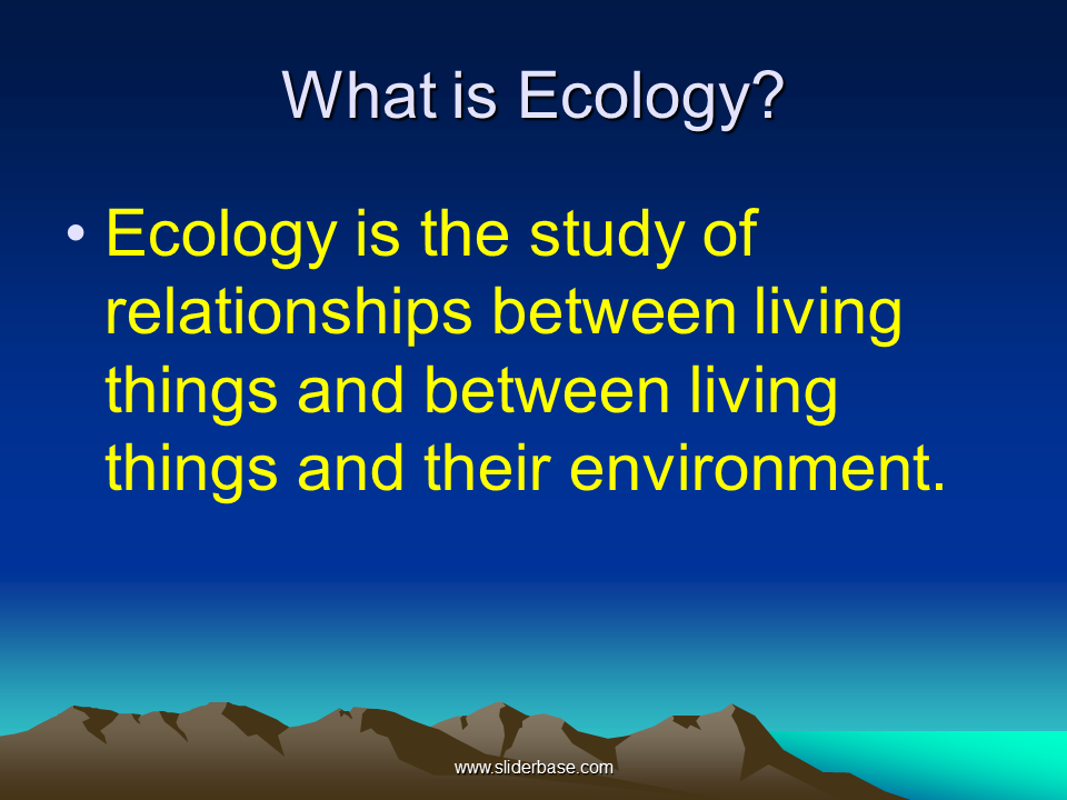 Reading about ecology