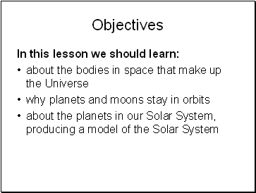 Objectives