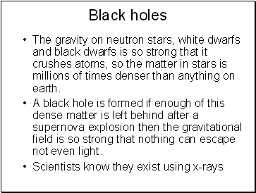 Black holes