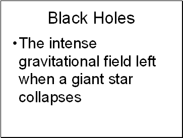 Black Holes