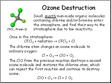 Ozone Destruction