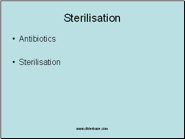 Sterilisation