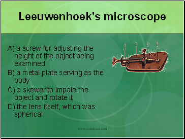 Leeuwenhoek's microscope