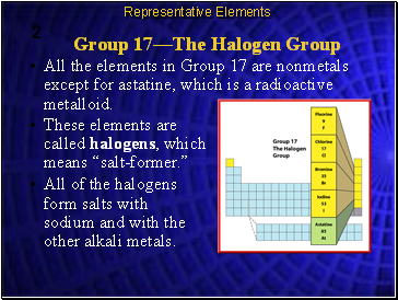 Group 17The Halogen Group