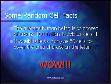 Some Random Cell Facts
