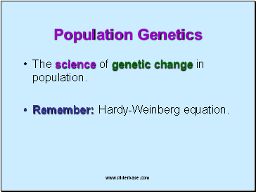 Population Genetics