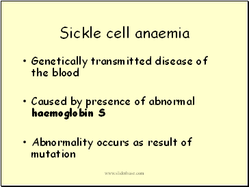 Sickle cell anaemia