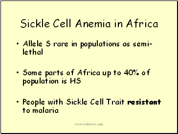 Sickle Cell Anemia in Africa
