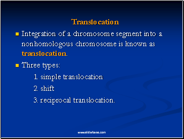 Translocation