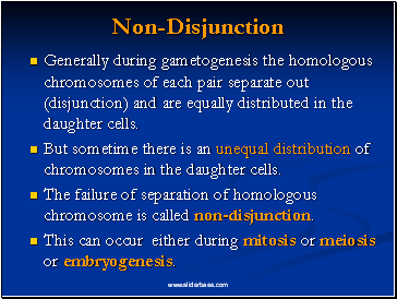 Non-Disjunction