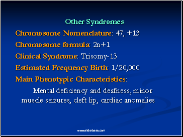 Other Syndromes