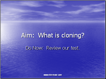 What is cloning?