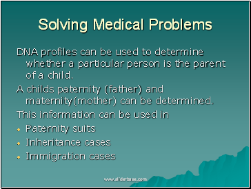 Solving Medical Problems