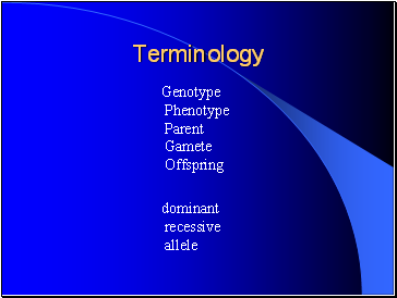 Terminology