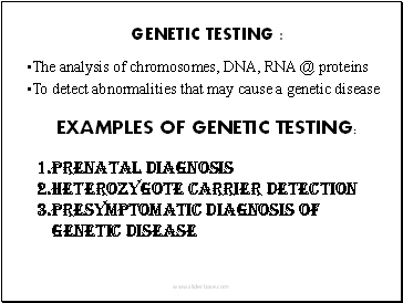 Genetic Testing