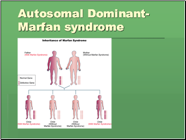 Autosomal Dominant- Marfan syndrome