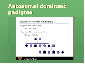 Autosomal dominant pedigree
