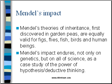 Mendel’s impact