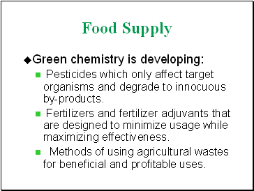 Food Supply