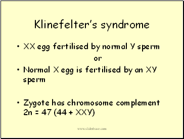 Klinefelters syndrome