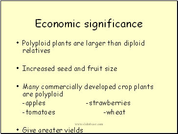 Economic significance