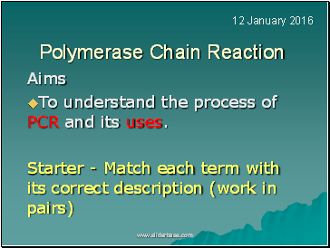 Polymerase Chain Reaction