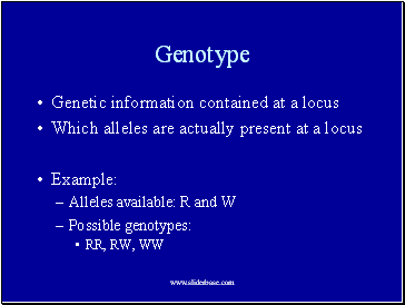 Genotype