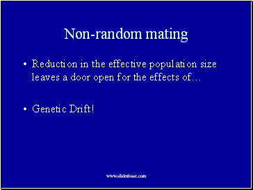 Non-random mating