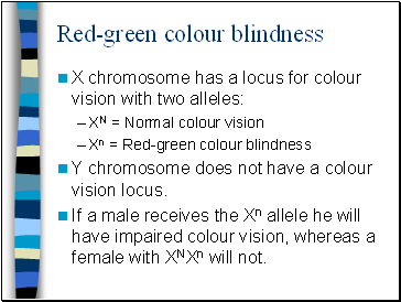 Red-green colour blindness