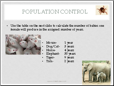 Population control