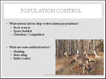 Population control