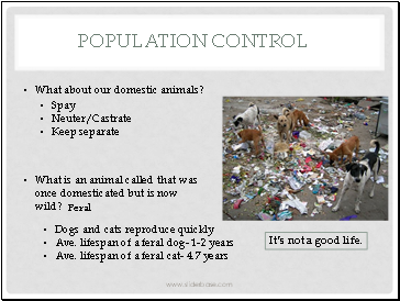 Population control