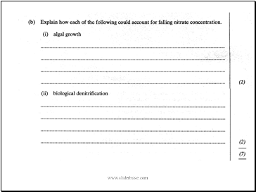 Biochemical Oxygen Demand (BOD). 