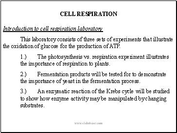 Cell Respiration