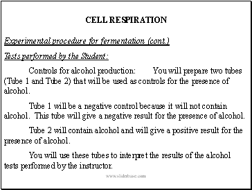 CELL RESPIRATION