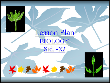 Lesson Plan BIOLOGY