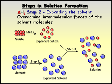 Steps in Solution Formation
