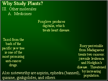 Why Study Plants?