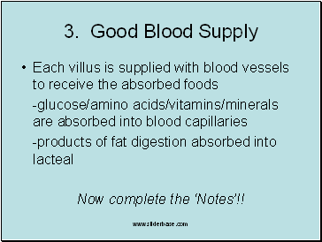 Good Blood Supply