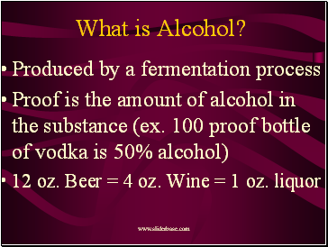 What is Alcohol?