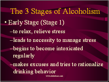 The 3 Stages of Alcoholism