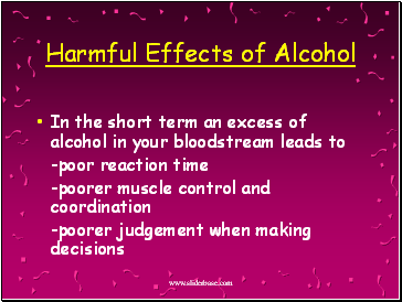 Harmful Effects of Alcohol