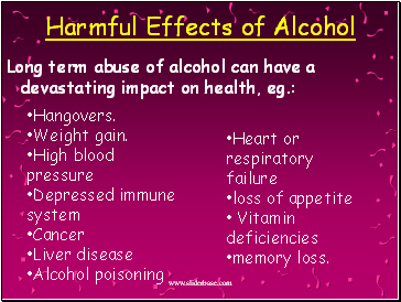 Harmful Effects of Alcohol