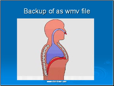Backup of as wmv file